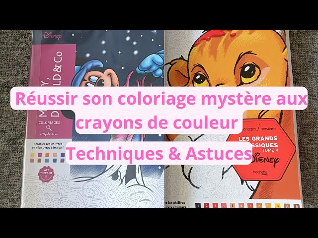 Coloriage mystère Disney arrangé. Réalisé aux crayons de couleurs Brutfuner  et Néocolor 2 pour le fond.
