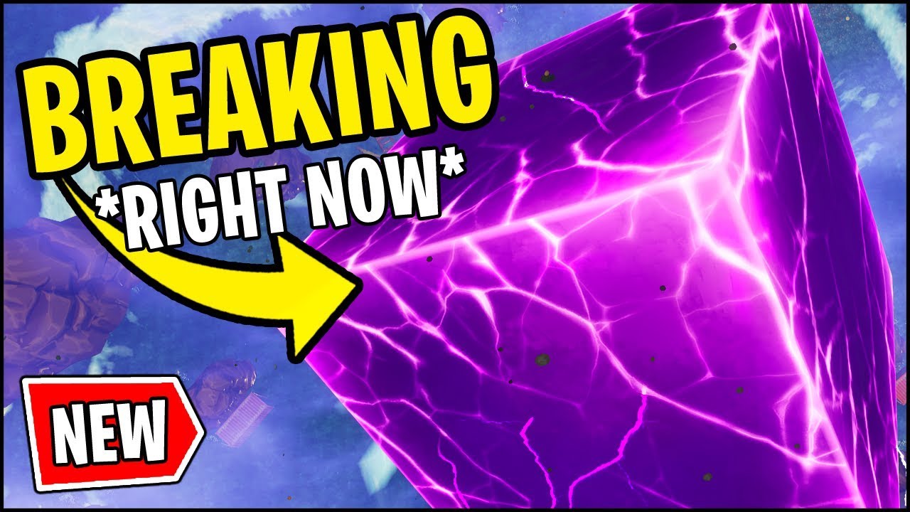 The Cube Is Breaking Right Now In Fortnite Bad News Floating Island Rune Event Youtube