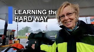 IT’S RAINING! IT’S POURING! The Old man….(ain’thappy) | MOTORCYCLE TRAVEL