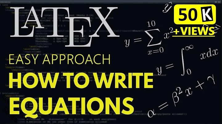 Latex Tutorial | How to Write Equations in LaTeX | Math Equations in LaTeX