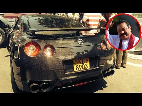 Sri Lankan President Mahinda Rajapaksa S Son Crashed Nissan Gt R Into Toyota Land Cruiser Youtube