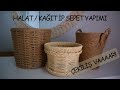DIY - Halat - Kağıt İp Sepet yapımı / Rope Basket