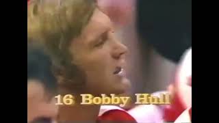 Bobby Hull scores 3 in 1st period 1974