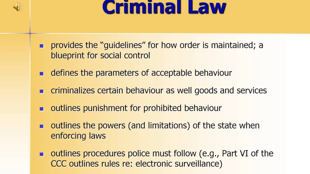 CRIM 2304 W3 Criminal Law