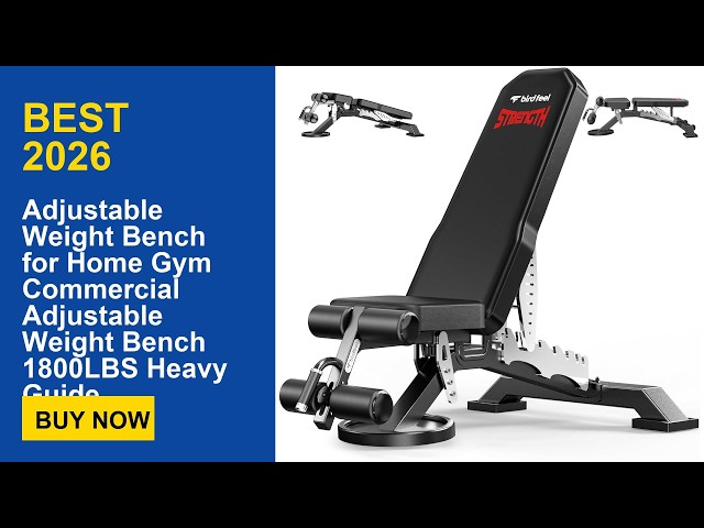 Adjustable Weight Bench for Home Gym Commercial Adjustable Weight