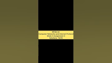 computer networks and internet protocol week 3 assignment 3 2025 | Nptel | Swayam
