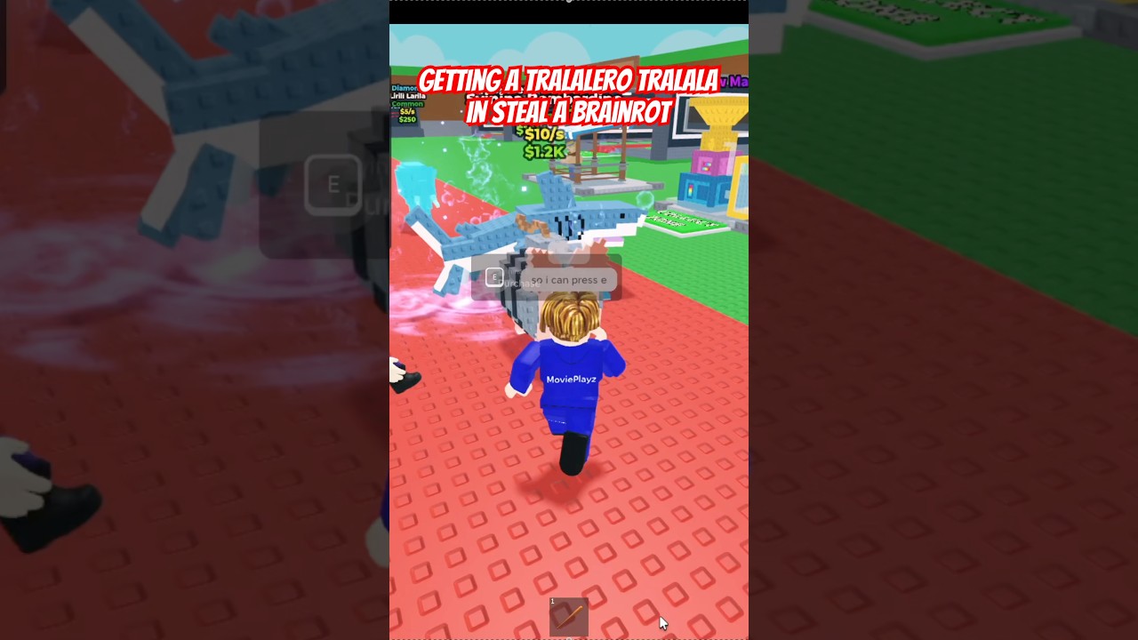 Getting a Tralalero Tralala in Roblox Steal a Brainrot! Thanks ​⁠