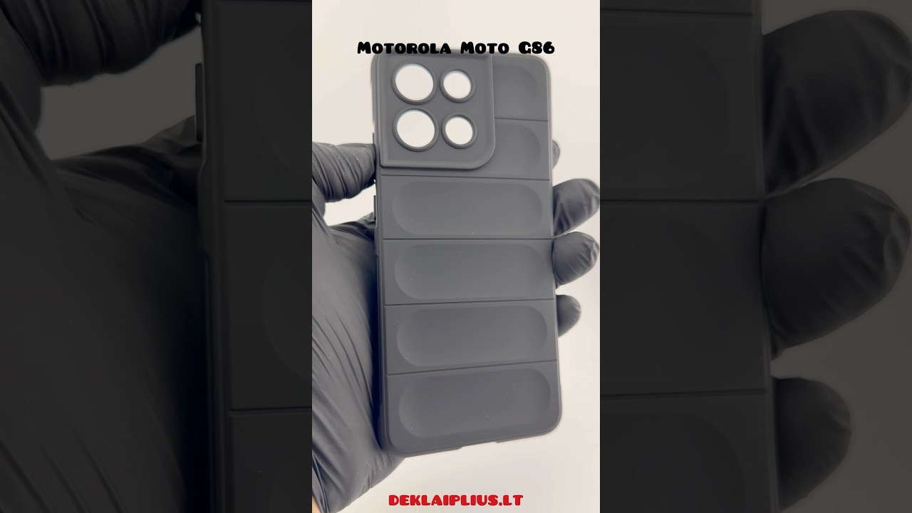 Motorola Moto G86 Magic Shield TPU + Flannel Phone Case (Black color) 