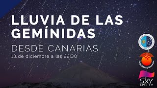 La mejor lluvia de estrellas del año: GEMINIDAS 2020 en directo desde los Observatorios de Canarias