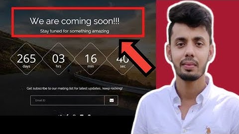 Wordpress Coming Soon Page | Wordpress Maintenance Mode