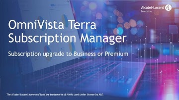 OmniVista Terra Subscription Manager - Subscription upgrade to Business or Premium