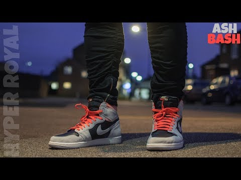 hyper crimson jordan 1 on feet