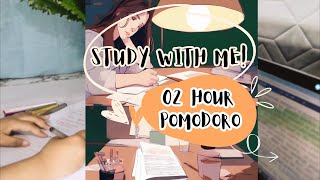 2 hours Study with me , Pomodoro, Soft Rain Sounds🌧, Timer, No Music Real Time Study Motivation 📚🎯 screenshot 1