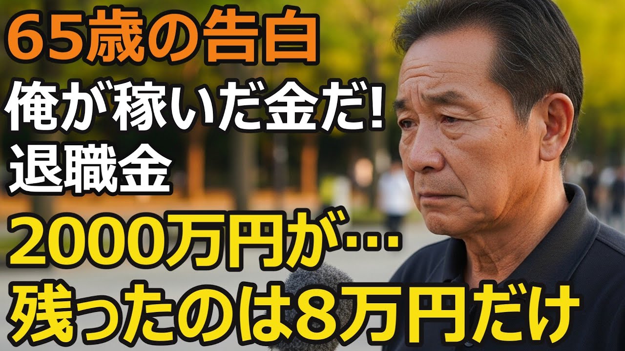 65歳男性、退職金2000万円→残高8万円に…半年で老後資金を失い絶望。老後に絶対にやってはいけないこと【シニア老後】