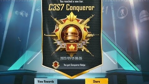 Finally i reached conqueror 🥵 C3S7 Conqueror