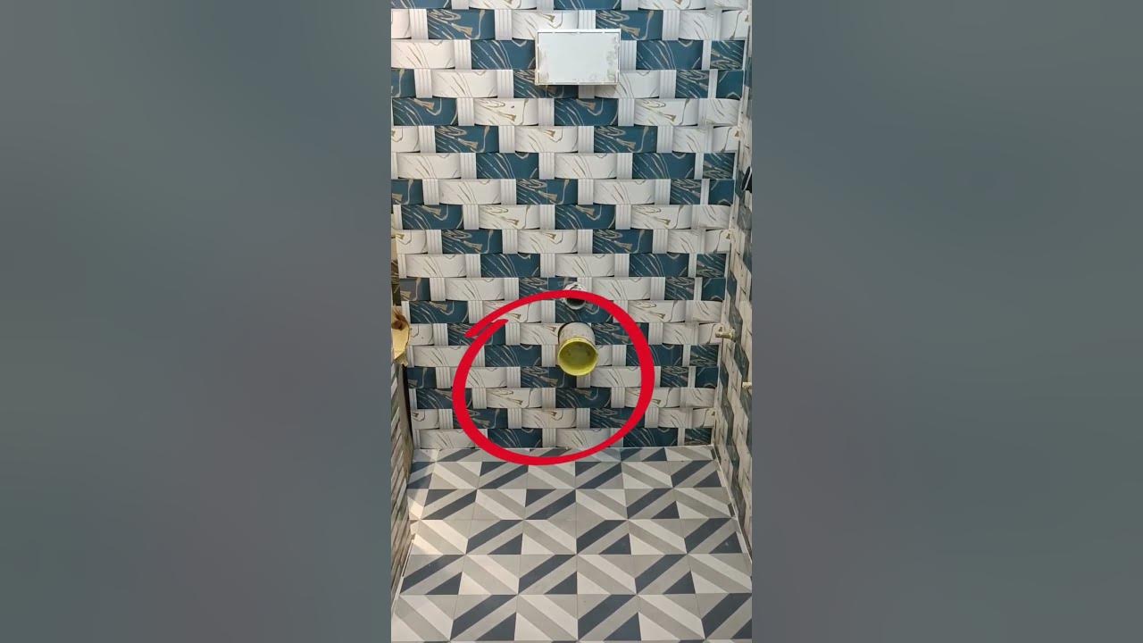 Wall hanging commode install. YouTube