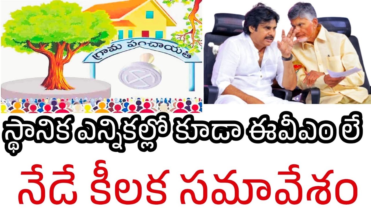 పంచాయతీ ఎన్నికల్లో ఈవీఎం లు | EVMs in AP local elections 