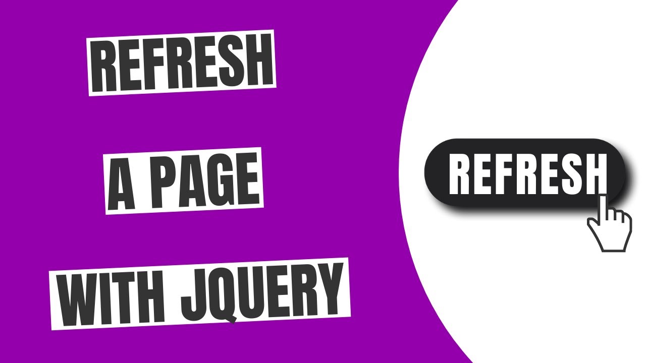 Refresh a Page With JQuery - HowToCodeSchool.com - YouTube