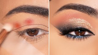 how to map eyeshadows for half cut crease makeup
