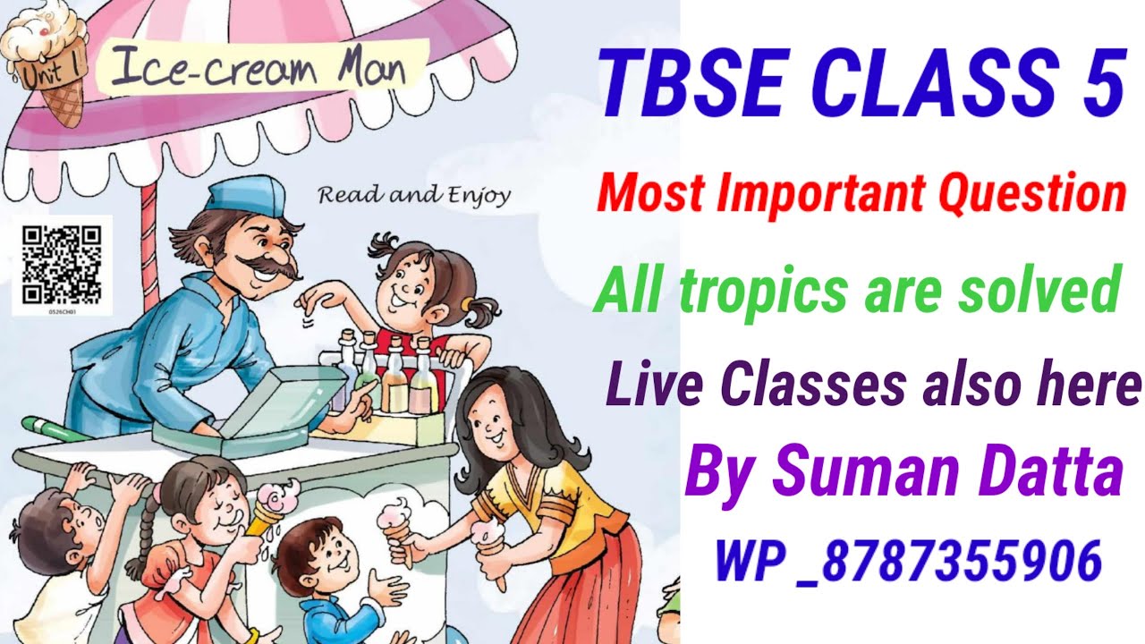 Tbse Class 5 English chapter 1 important questions