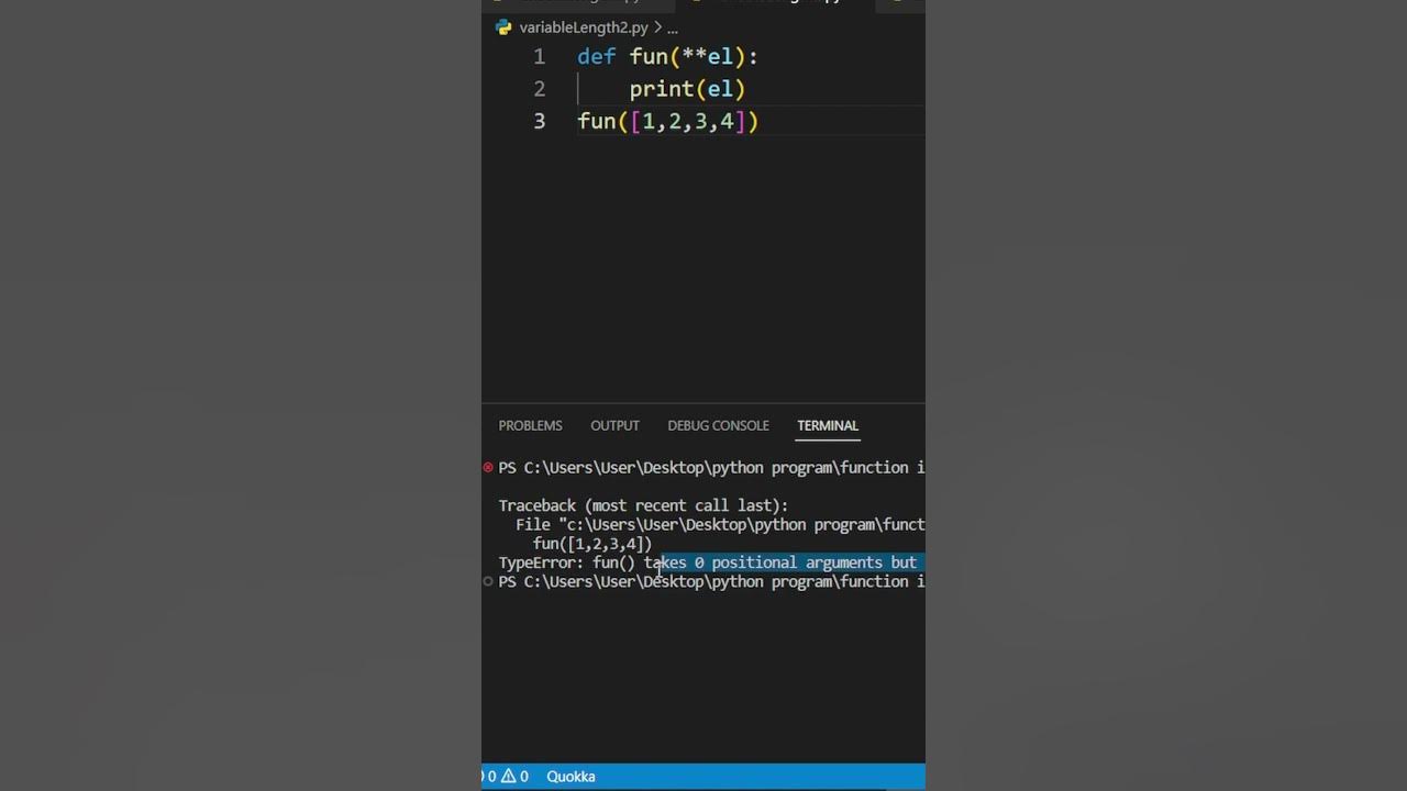 variable length argument part 7 in python #python #aksdsolution #shorts ...