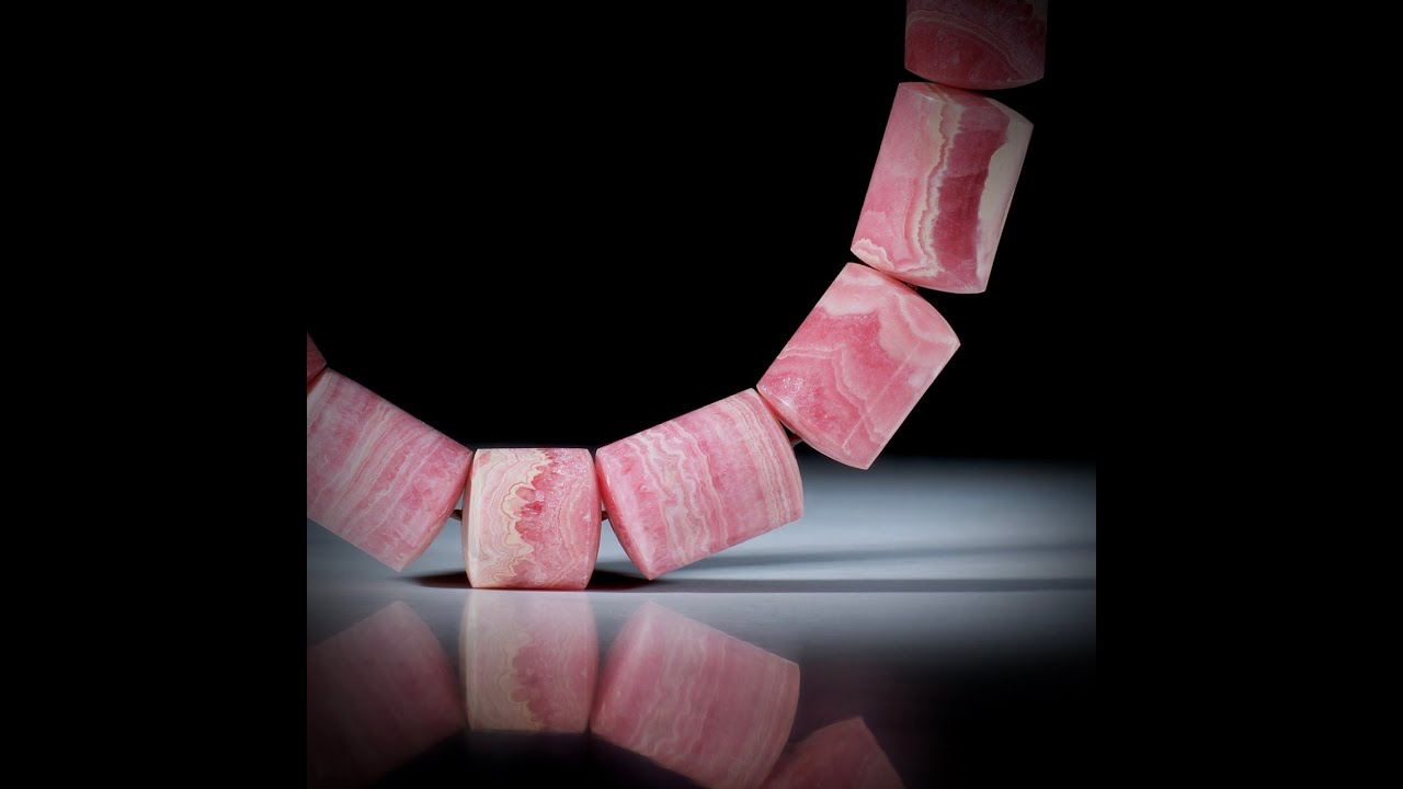 Edelsteincollier Rhodochrosit