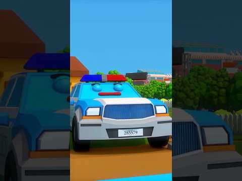 Police Car & Truck Work On Farm #длядетей #мультикипромашинки #мультфильмы #трактор #carcartoon