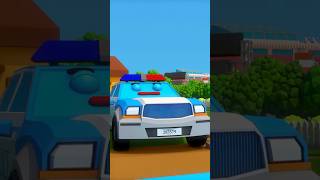 Police Car &amp; Truck Work On Farm #длядетей #мультикипромашинки #мультфильмы #трактор #carcartoon