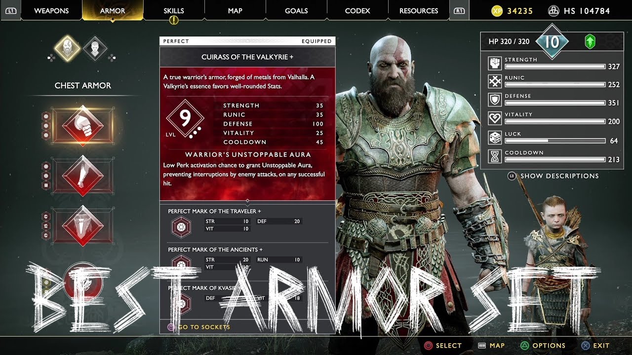 músico O cualquiera Serafín Best Armor Set Show Case | God of War New Game Plus - YouTube