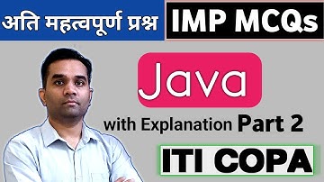 ITI Copa  | JAVA  MCQs Part 2| MP TO VACANCY 2022