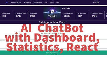 AI Chatbot app with Dashboards using React/Next, database, security system, and OpenAI