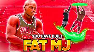 My FAT Michael Jordan PLAY SHOT with POST takeover build is UNSTOPPABLE on NBA 2K21...