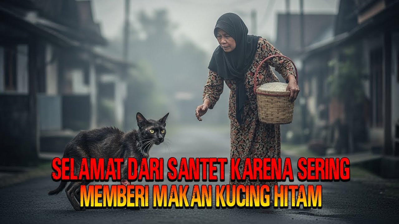 SELAMAT DARI SANTET KARENA SERING MEMBERI MAKAN KUCING HITAM