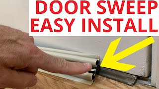 How To Replace a Door Sweep Bottom Seal DIY Easy Fix