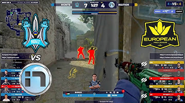 Monte vs iNation - HIGHLIGHTS - ANCIENT - European Pro League CSGO 2023.