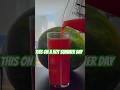 Watermelon Juice Over Ice #refreshing #foodasmr
