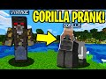 TROLLING AS A GORILLA IN MINECRAFT!