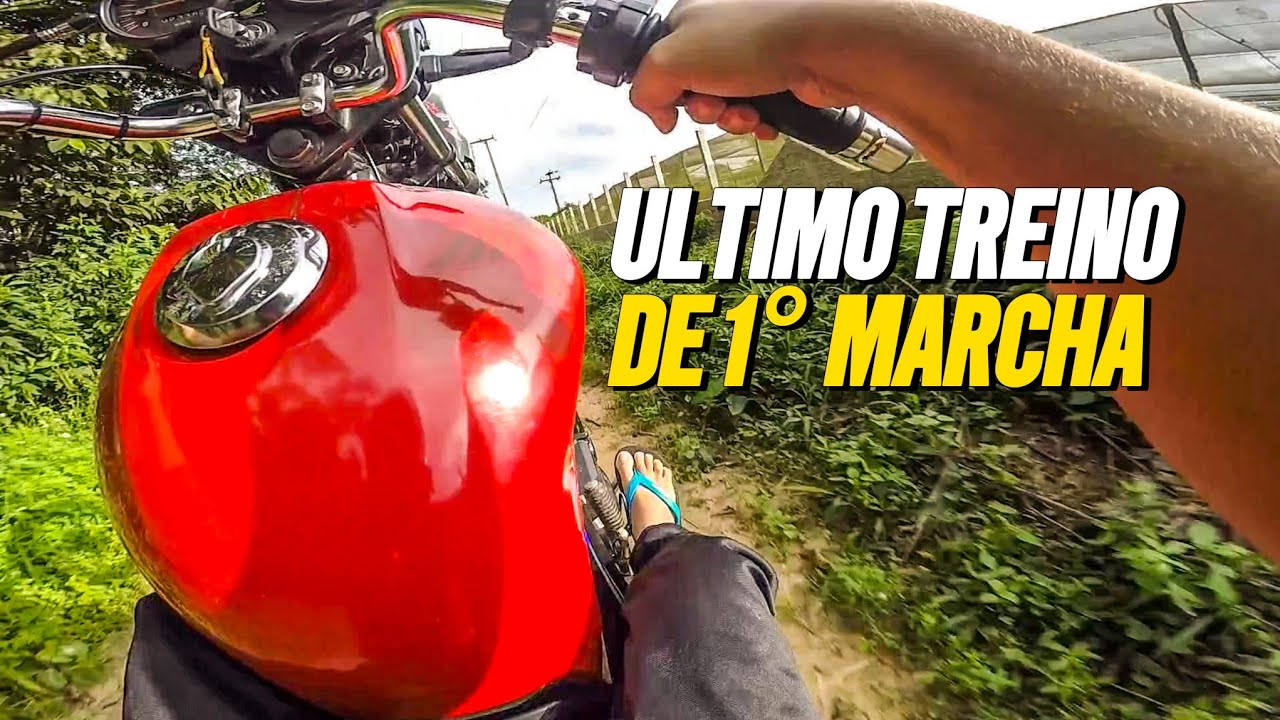 DIA 8 APRENDENDO A EMPINAR - ÚLTIMO TREINO DE 1 MARCHA NO GRAU - GRAU DE MOTO - EMPINAR MOTO