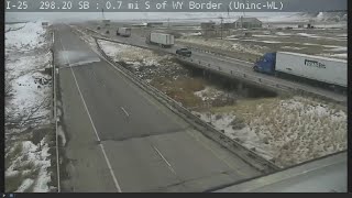 Weather Video: Heavy Winds Shake CDOT Camera Near Colorado-Wyoming Border