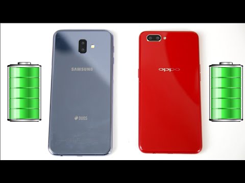 Galaxy J6+ (J6 Plus) vs Oppo A3S battery Charging time test