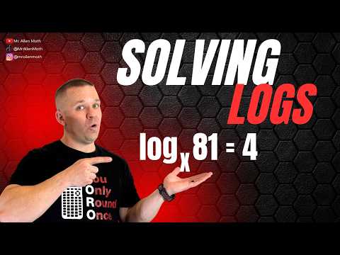 Stop Struggling with Logarithmic Equations | Learn This Now