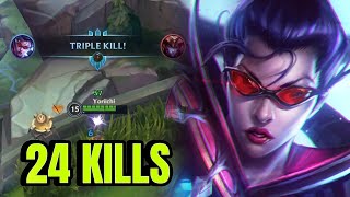 Wild Rift Vayne 100% 24 Kills Gameplay in Season 12 (SVP) \ Feeder Teammates! | Pro builds!