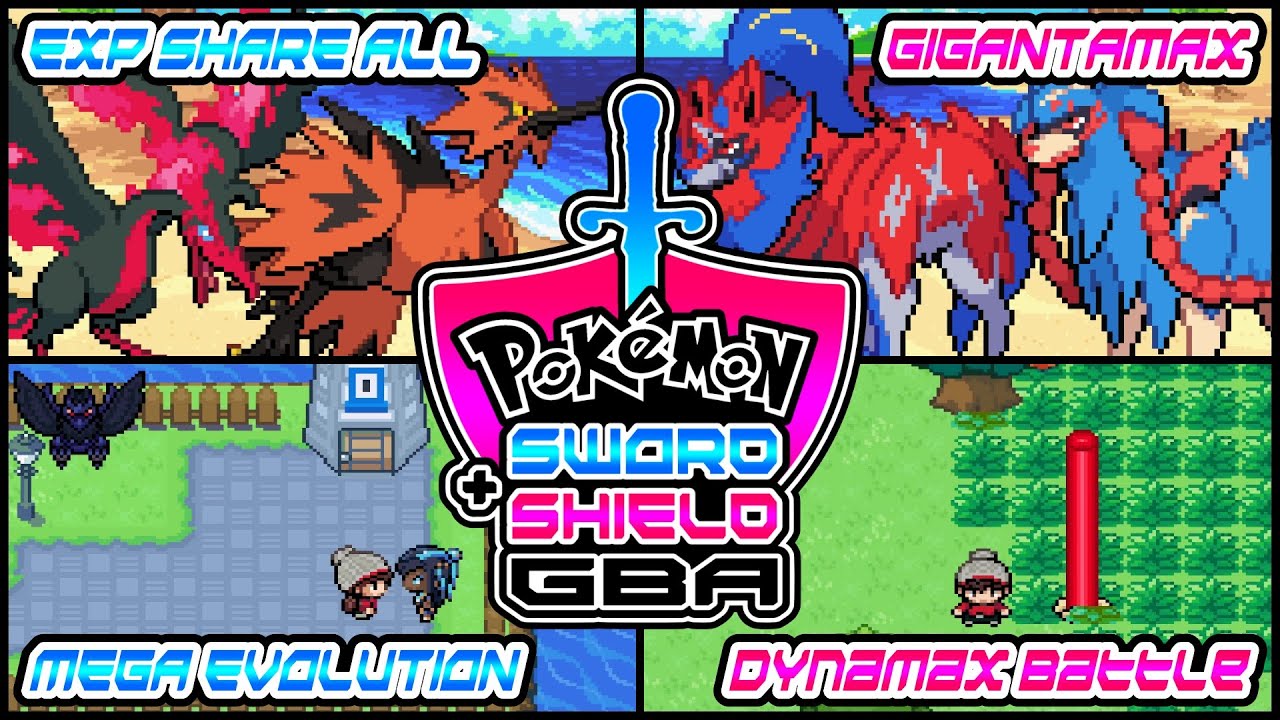 Pokemon sword and shield GBA English version, 100%  English, Gigantamax, Dynamax