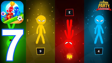 Stickman Party 1234 MiniGames - Gameplay Walkthrough Part 7 - Tournament Mode (iOS, Android)
