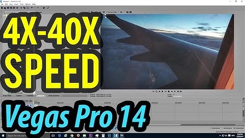 How to Speed Up videos 4X - 40X in Vegas Pro 14