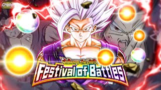 EZA LR PHY ULTIMATE (BEAST) GOHAN VS. CHALLENGE THE LIMITS! FESTIVAL OF BATTLES! (Dokkan Battle) screenshot 5