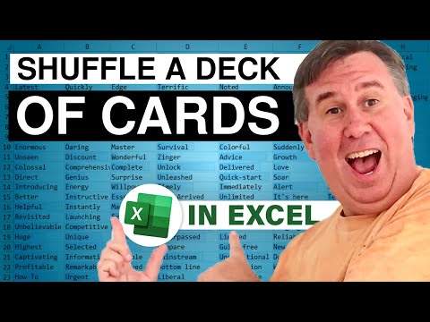 Excel - Shuffle A Deck of Cards in Excel (feat. Dan Mayoh) - Episode 1610