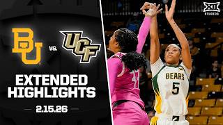 #12 Baylor vs. UCF Extended Highlights | 2025-26 Big 12 Women's Basketball