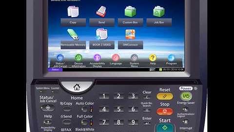 Creating a Custom Box on a Kyocera MFP.