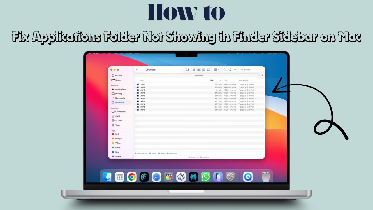 How to Fix Applications Folder Not Showing in Finder Sidebar on Mac ...